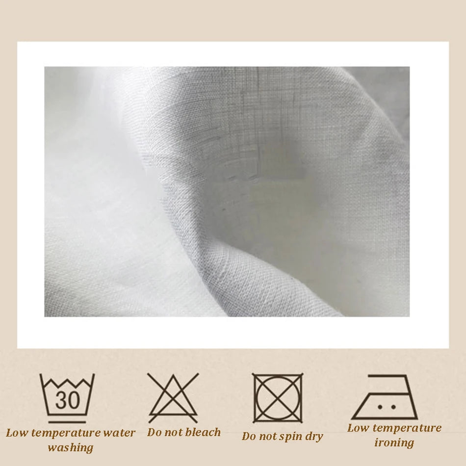Rachel Linen Ruffle Throw Cushion Cover