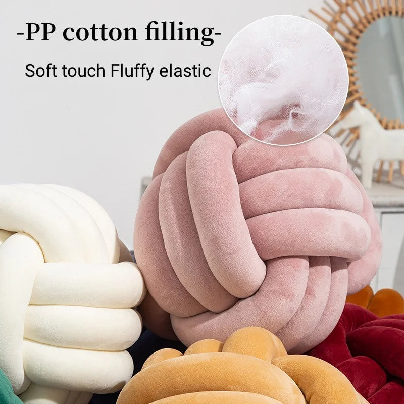 Sunday Ball Knot Pillow Soft Plush