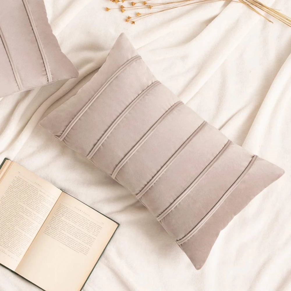 Savannah Striped Velvet Cushion Cover