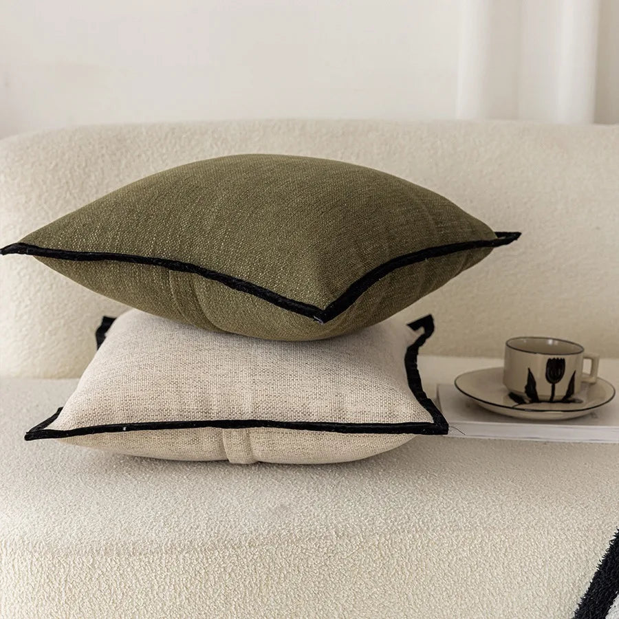 Anais French Border Cushion Cover